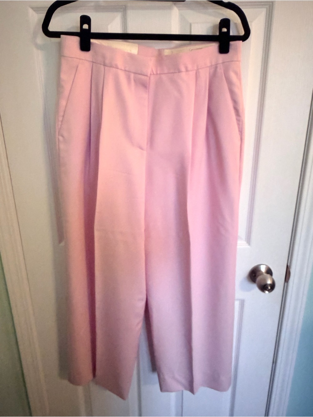 Alexander McQueen Light Pink Wide-Leg Trousers